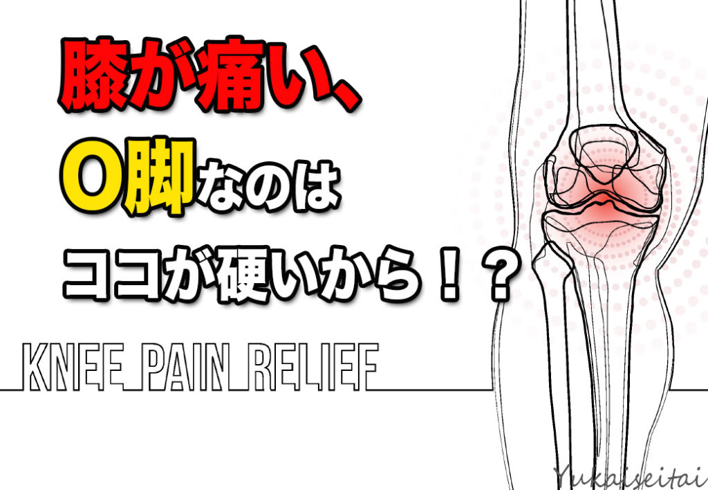 膝が痛い、O脚なのはココが硬いから！？