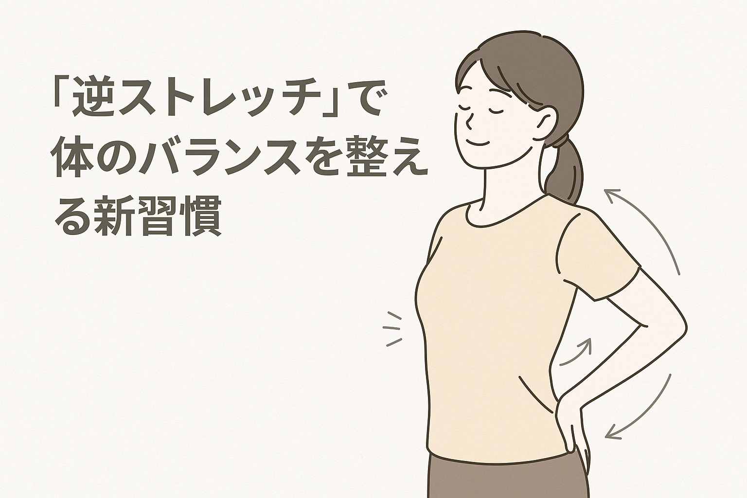「逆ストレッチ」で体のバランスを整える新習慣
